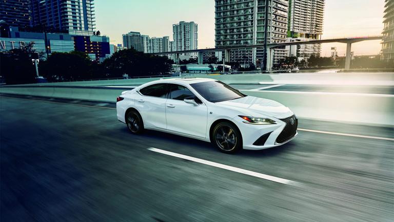 2024 Lexus ES in white.